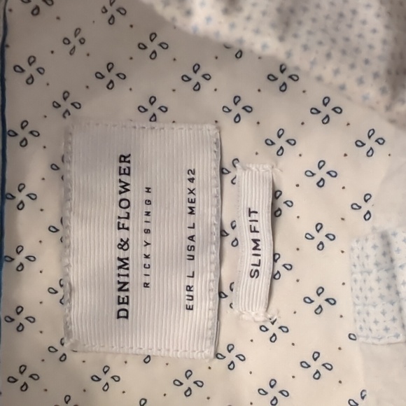 Denim & Flower slim fit Button-Down US L - Picture 2 of 6